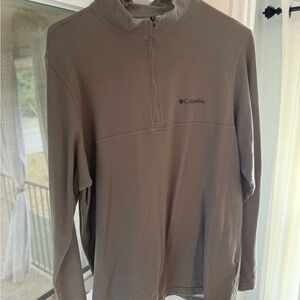Columbia Taupe Quarter-Zip Pullover